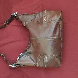 Fossil leather shoulder bag